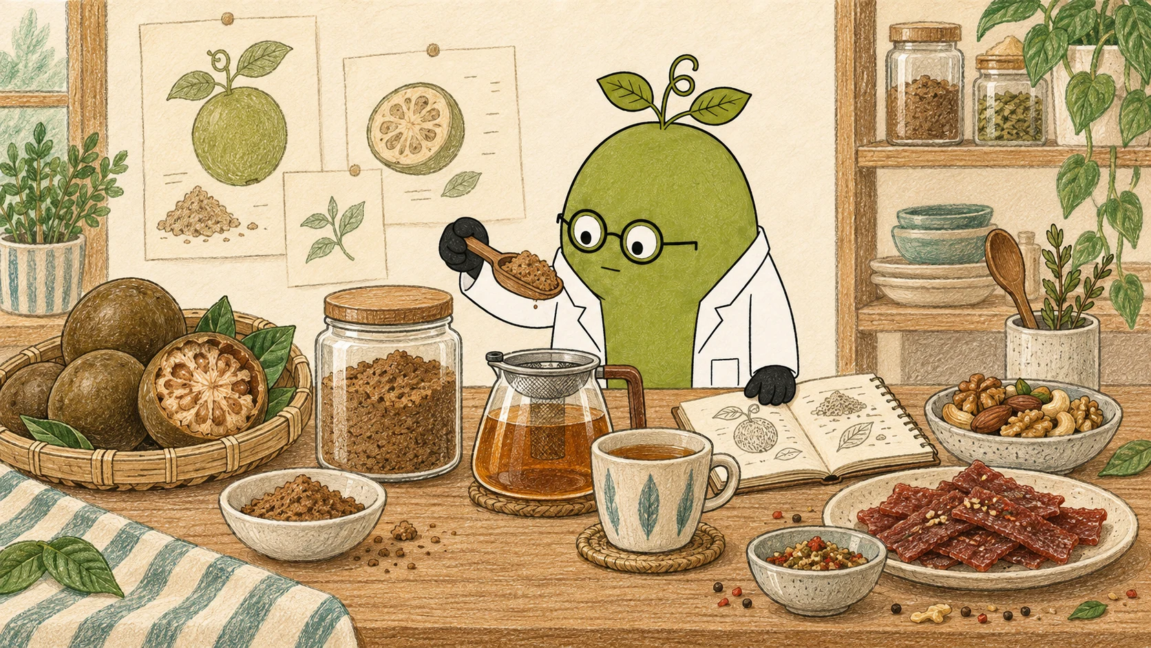Monk Fruit Doctor explains: Dried Monk Fruit vs. Whole Fruit Powder: Tea and Food Seasoning Applications
