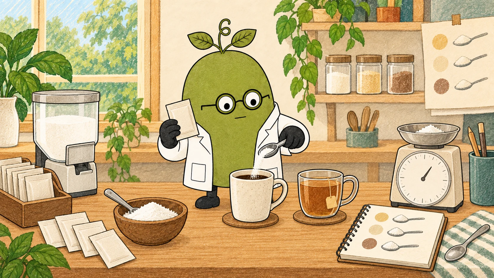 Monk Fruit Doctor explains: Erythritol for Tabletop Sweeteners: Sweetness, Flowability and Serving Size