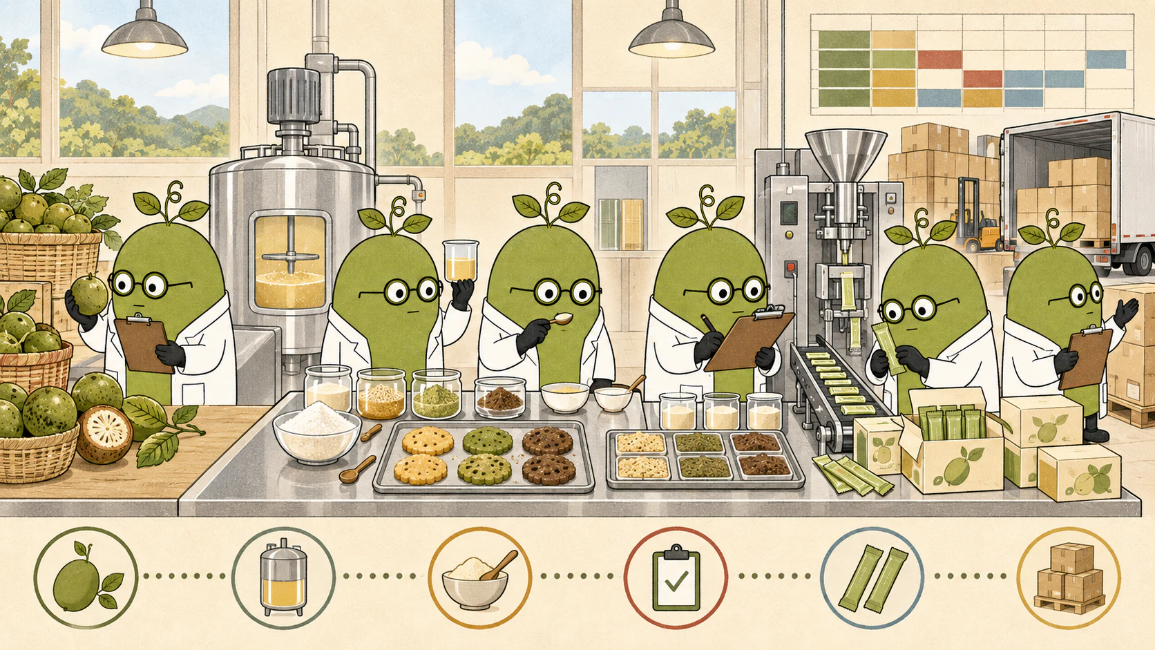 Monk Fruit Doctor illustration: How to Choose a Monk Fruit Sweetener Supplier: Ingredient, Blending, and OEM Capabilities